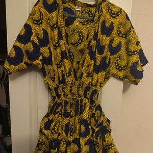 Global print dress!